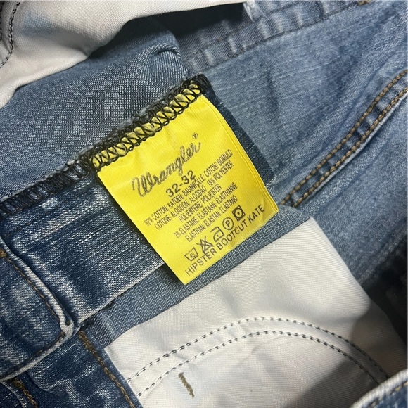 Wrangler Denim Straight Fit Jeans Mens W32 L32 - Picture 4 of 6